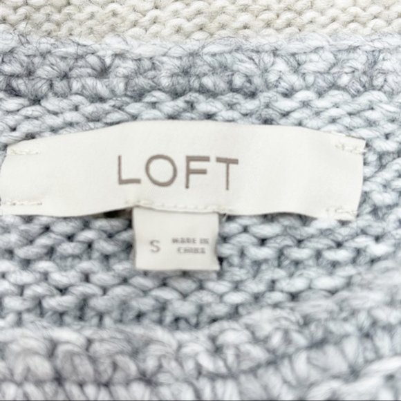 EUC LOFT Patchwork Dolman Sleeve Oversized Sweater - Picture 7 of 10